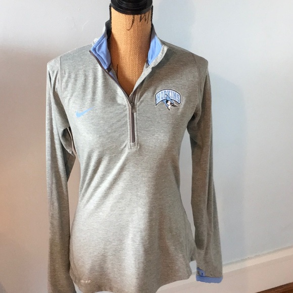 Nike Tops - Nike dri-fit quarterzip size S Johns Hopkins logo Nike Tops - Nike dri-fit quarterzip size S Johns Hopkins logo